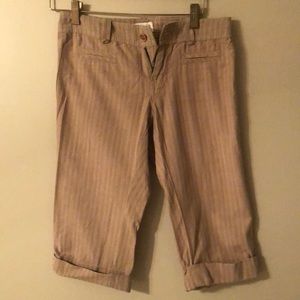 Pinstripe Capri pants